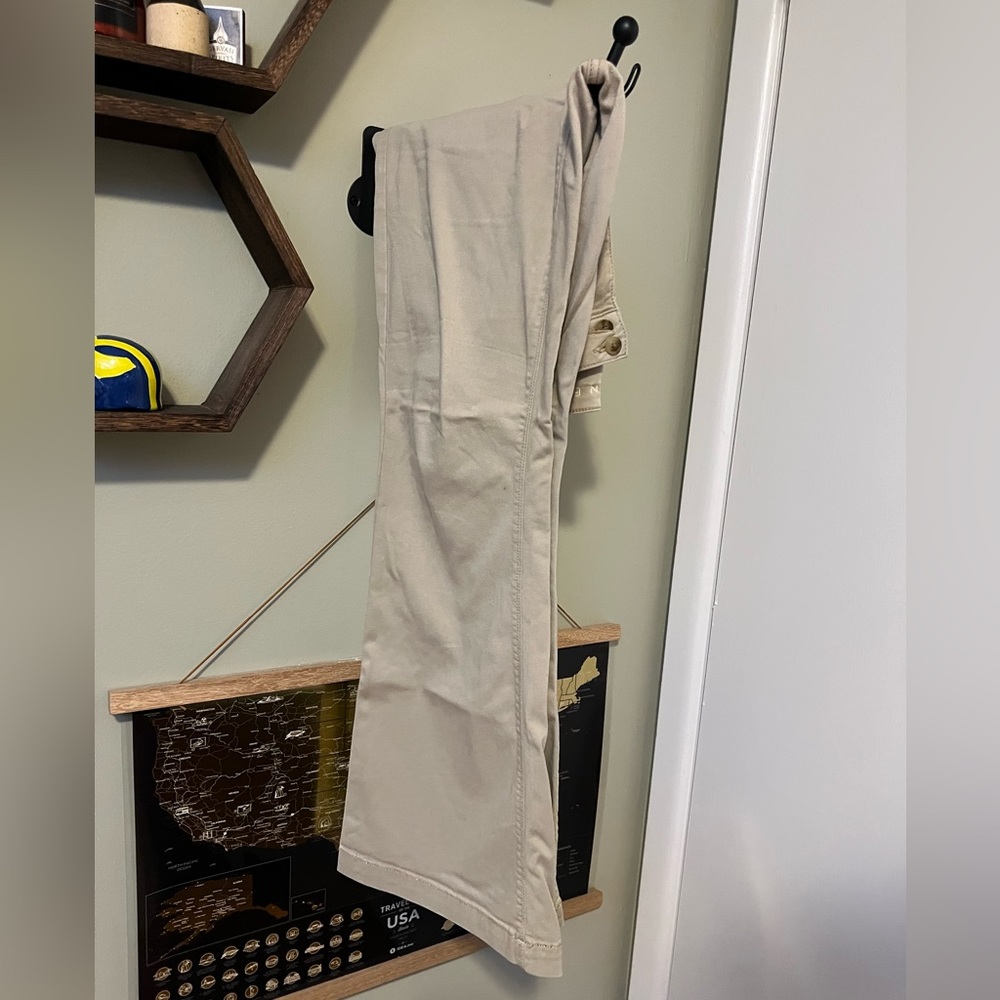 American Eagle Khaki Flare Pants